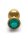 Shots Ouch! Round gemstone butt plug gold emerald green medium 3.4 cm