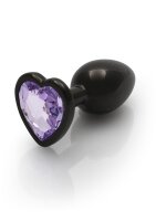 Shots Ouch! Heart Gemstone Anal Plug Black Purple small...