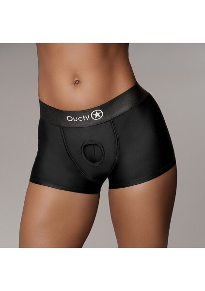 Shots Ouch! Vibrating strap-on boxer shorts M/L