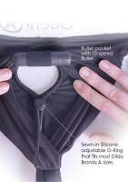 Shots Ouch! Vibrating strap-on high-cut briefs M/L