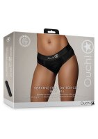 Shots Ouch! Vibrating strap-on high-cut briefs M/L