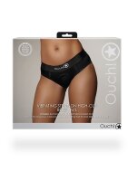Shots Ouch! Vibrating strap-on high-cut briefs M/L
