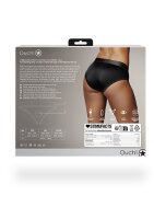 Shots Ouch! Vibrating strap-on high-cut briefs M/L