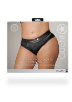 Shots Ouch! Vibrating strap-on high-cut briefs XL/XXL