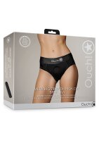 Shots Ouch! Vibrating strap-on high-cut briefs XS/S