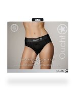 Shots Ouch! Vibrating strap-on high-cut briefs XS/S