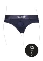 Shots Ouch! Vibrating strap-on high-cut briefs XS/S
