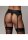 Vibrating Strap-on Thong with Adjustable Garters - M/L