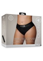Shots Ouch! Vibrating strap-on thong with buckles at the...
