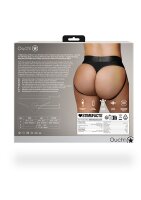 Shots Ouch! Vibrating strap-on thong with buckles at the back XL/XXL