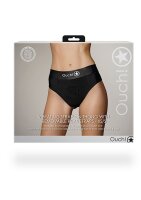Shots Ouch! Vibrating strap-on thong with buckles at the back XS/S