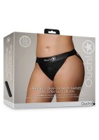 Shots Ouch! Vibrating open strap-on with buckles at the...