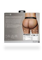 Shots Ouch! Vibrating open strap-on with buckles at the back XL/XXL