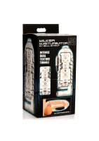 Milker TPE Masturbator with Ball Strap - Clear