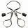 XR Brands Bondage Harness with Bows M/L Black
