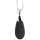 XR Brands Vibrating Silicone Teardrop Necklace Black