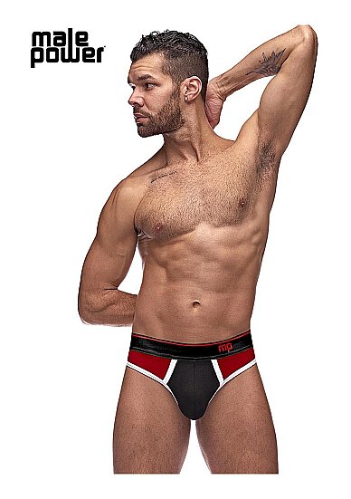 Retro Sport Panel Thong Black S - XL