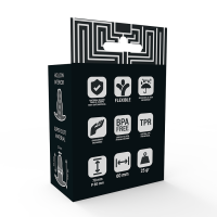 Addicted Toys Small Hollow Tunnel Butt Plug 7 cm Transparent