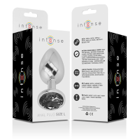 Intense Metall Analplug Größe L Schwarz
