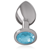 Intense metal butt plug size S Blue
