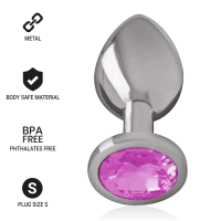 Intense Metall Analplug Größe S Pink