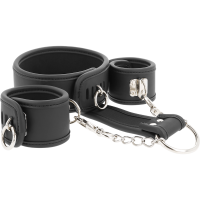 Fetish Submissive Leather And Handcuffs Vegan Leather