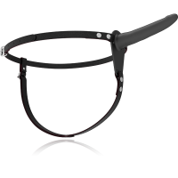 Fetish Submissive Silicone Strap-On Black 15 cm