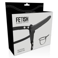 Fetish Submissive Silicone Strap-On Black 15 cm