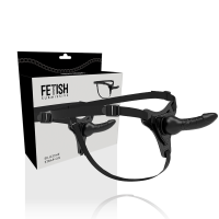 Fetish Submissive Silicone Strap-On Black 16 cm Realistic