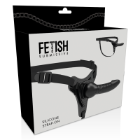 Fetish Submissive Silicone Strap-On Black 16 cm Realistic