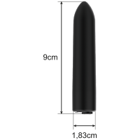 Intense Geschoss Vibrator Schwarz
