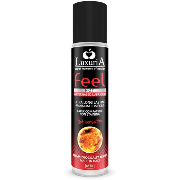 Luxuria Feel Hot Sensation Water Based Lubricant 60 ml