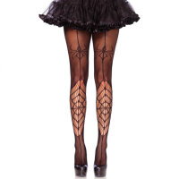 Leg Avenue Itsy Bitsy Spider Pantyhose - Black - One Size