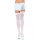Leg Avenue Nylon Thigh Highs With Bow Pink - One Size