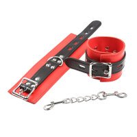 Ohmama Wrist cuffs with buckle red black