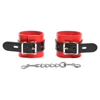 Ohmama Wrist cuffs with buckle red black