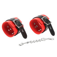 Ohmama Wrist cuffs with buckle red black