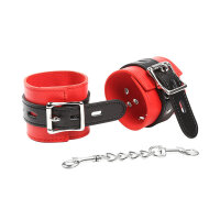 Ohmama Wrist cuffs with buckle red black