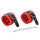 Ohmama Wrist cuffs with buckle red black