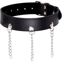 OHMAMA Halsband schwarz mit 3 Ketten