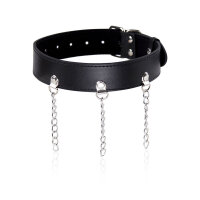 OHMAMA Halsband schwarz mit 3 Ketten