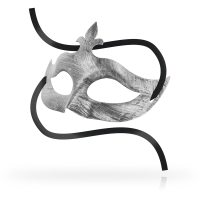 OHMAMA Fleur de Lis Maske Silber