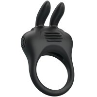 Pretty Love Davion Penisring mit Rabbit Vibrator schwarz
