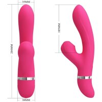 Pretty Love Willow Klitoris-Saughasen G-Punkt Vibrator pink
