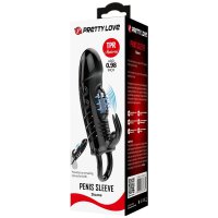 Pretty Love Sloane Penishülle mit Rabbit Vibrator schwarz