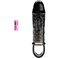 Pretty Love Cecelia penis sleeve with vibration black