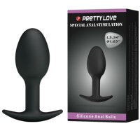 Pretty Love Silikon Anal Plug Anker-Design schwarz 3,2 cm