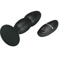 Pretty Love Anal Plug mit Vibration schwarz 3,5 cm