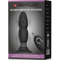 Pretty Love Anal Plug mit Vibration schwarz 3,5 cm