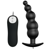 Pretty Love Ribbed Silikon Anal Plug mit 12 Vibration...